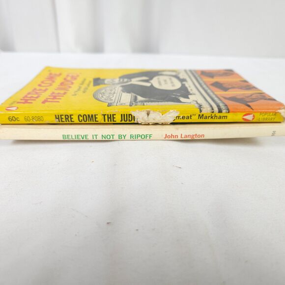 Vintage Comedy Book Lot - Believe It Or Not By Ripoff - Here Come The Judge - Picture 3 of 10